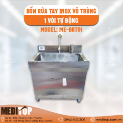 Bồn rửa tay inox vô trùng 1 vòi