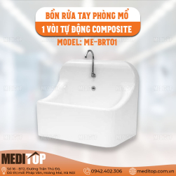 Bồn rửa tay phòng mổ 1 vòi