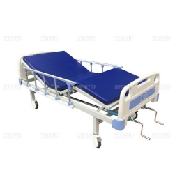Giường bệnh nhân 2 tay quay sắt sơn tĩnh điện