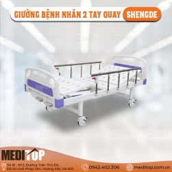 Giường bệnh nhân 2 tay quay