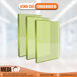 Kính chì 1200x800x15mm