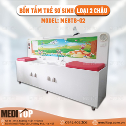 Bồn tắm trẻ sơ sinh loại 2 chậu