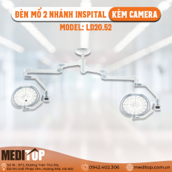Đèn Mổ Treo Trần 2 Nhánh INSPITAL LD20.52