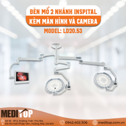 Đèn Mổ Treo Trần 2 Nhánh INSPITAL LD20.53