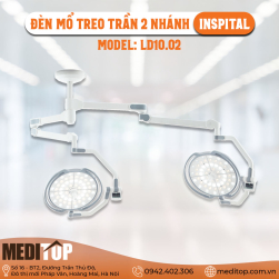 Đèn Mổ Treo Trần 2 Nhánh INSPITAL LD10.02