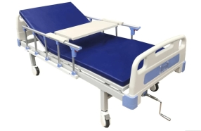 Giường bệnh nhân 1 tay quay Y tế sắt tĩnh diện