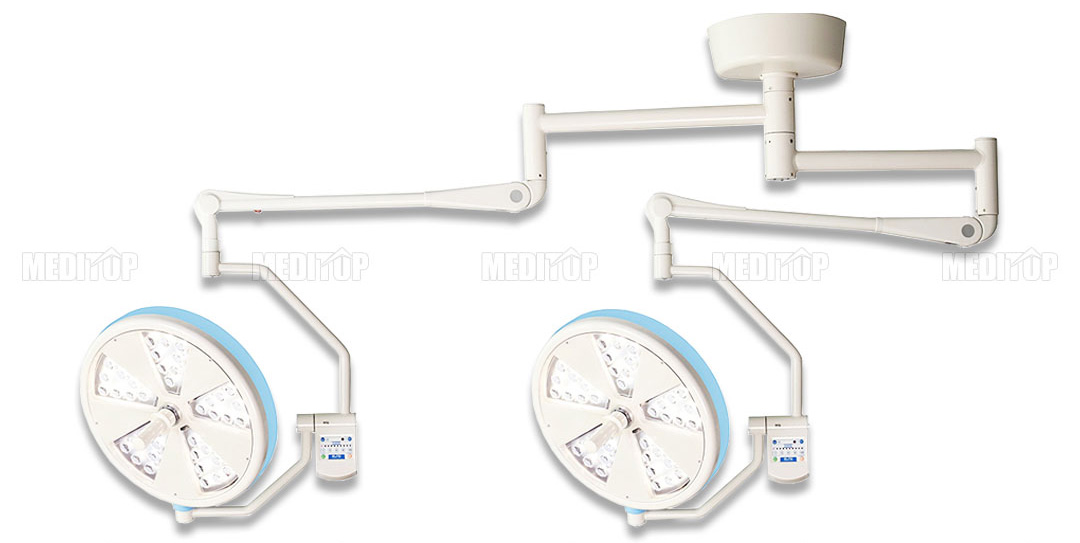 Đèn mổ treo trần 2 nhánh Solar Max LED 40/40