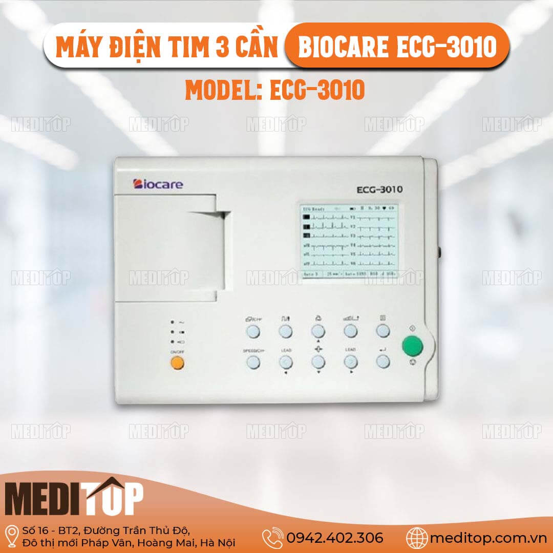 Máy điện tim 3 cần Biocare