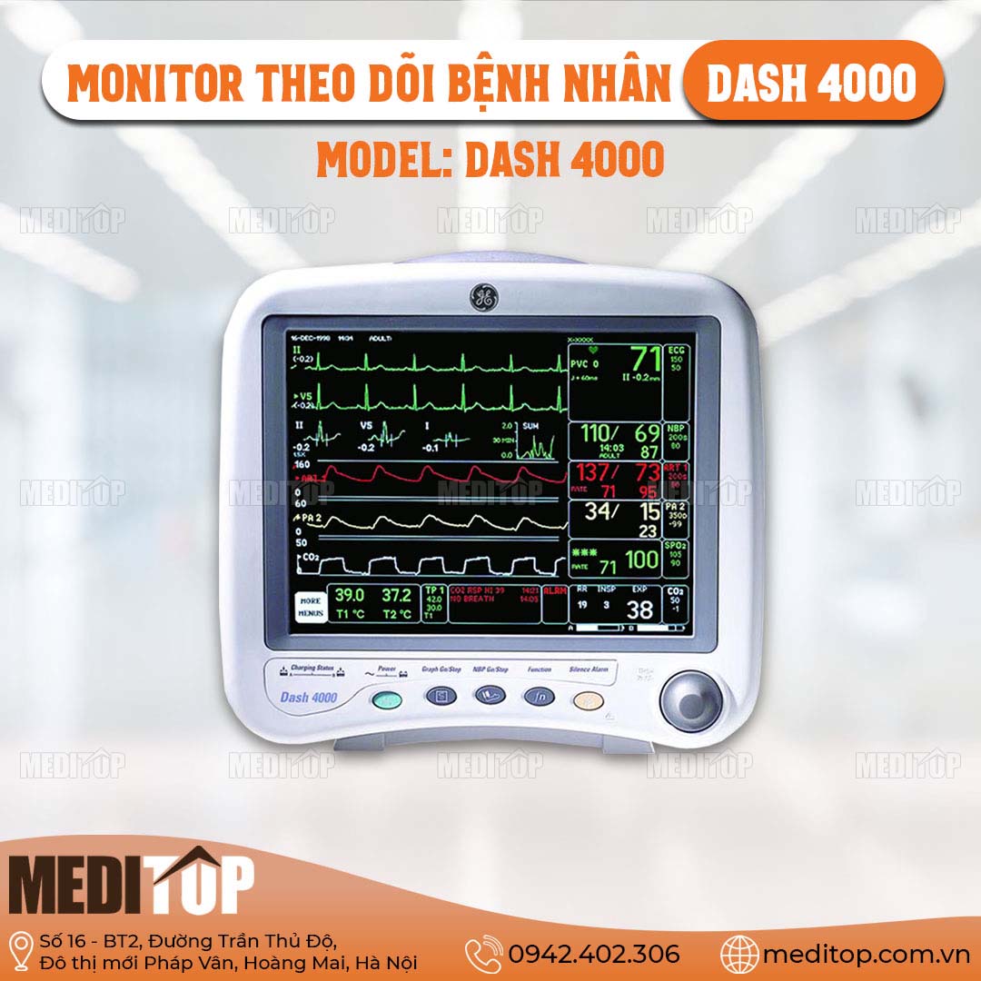 Monitor theo dõi bệnh nhân 7 thông số