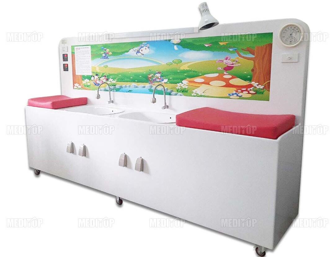 Bồn tắm trẻ sơ sinh loại 2 chậu