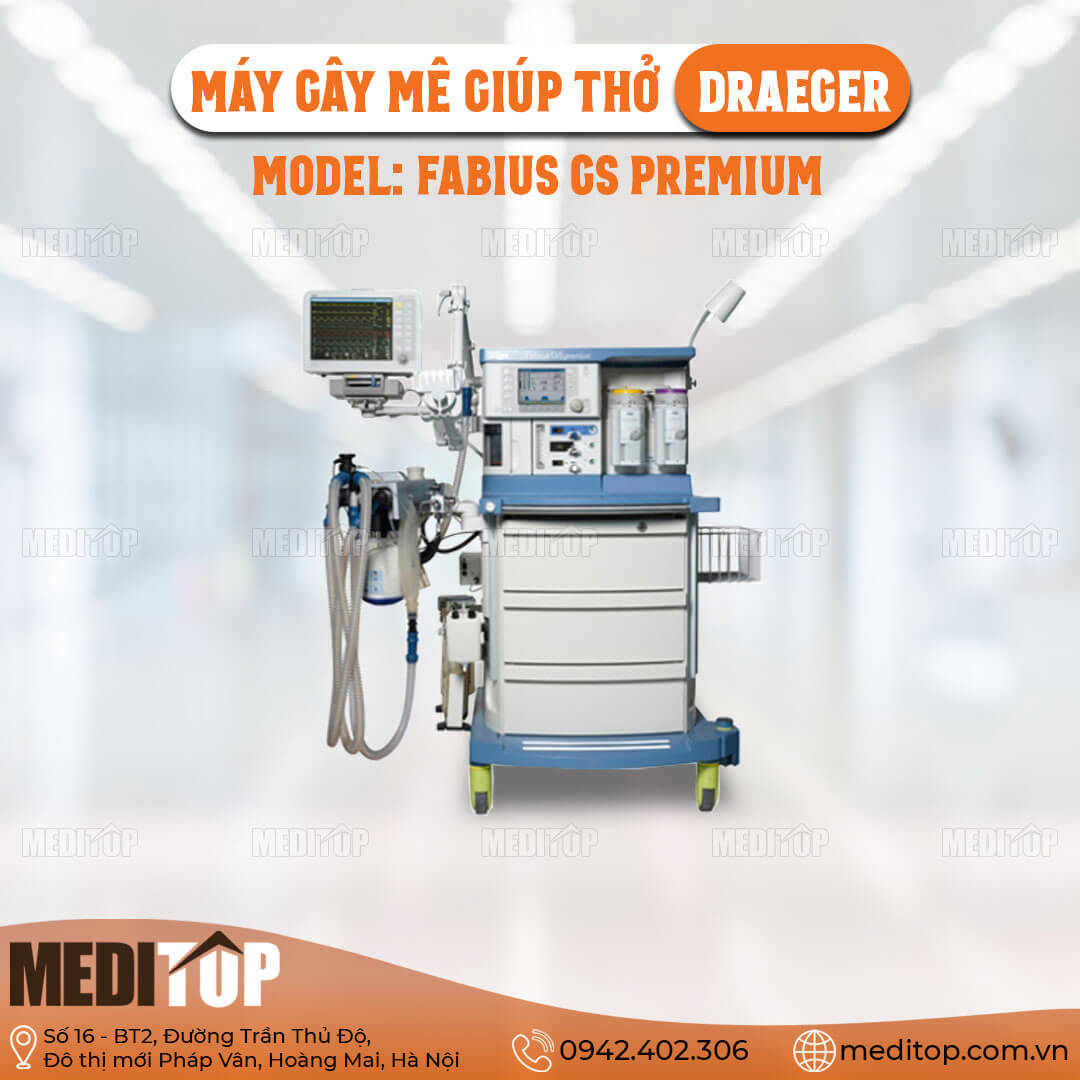 Máy gây mê giúp thở Draeger Fabius GS Premium