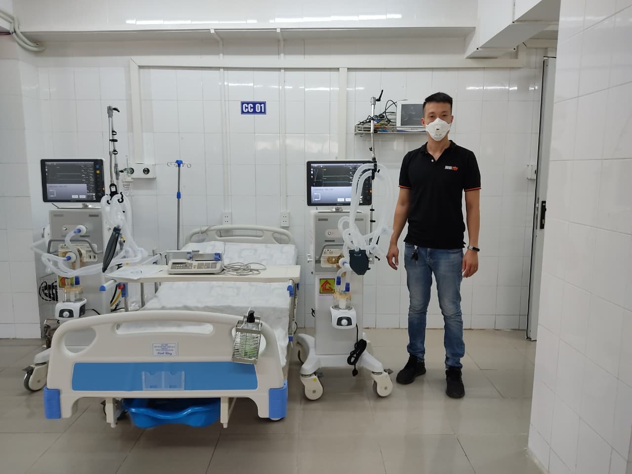 Lắp máy thở tại bệnh viện Bệnh Nhiệt Đới