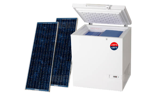Tủ bảo quản vắc xin sử dụng năng lượng mặt trời