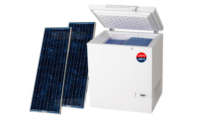 Tủ bảo quản vắc xin dùng năng lượng mặt trời