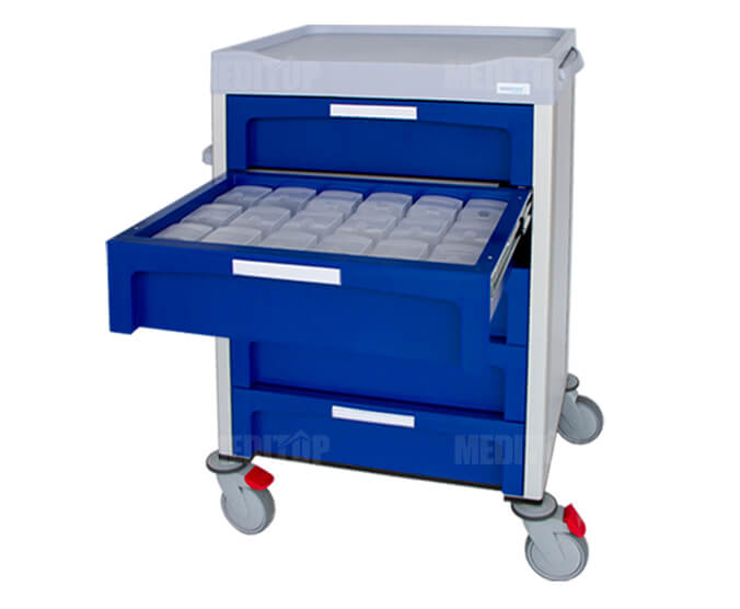 Cấu tạo cơ bản của xe đẩy cấp phát thuốc