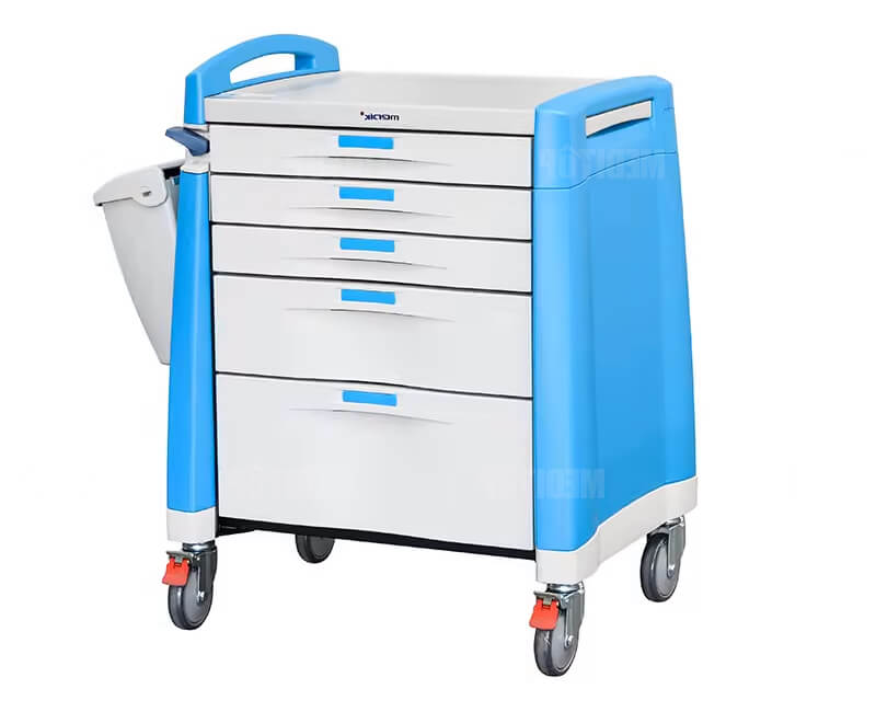 Xe đẩy thuốc nhựa ABS có khay chia thuốc tiện dụng