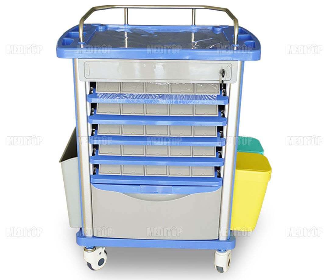 xe đẩy cấp phát thuốc Hospimetal