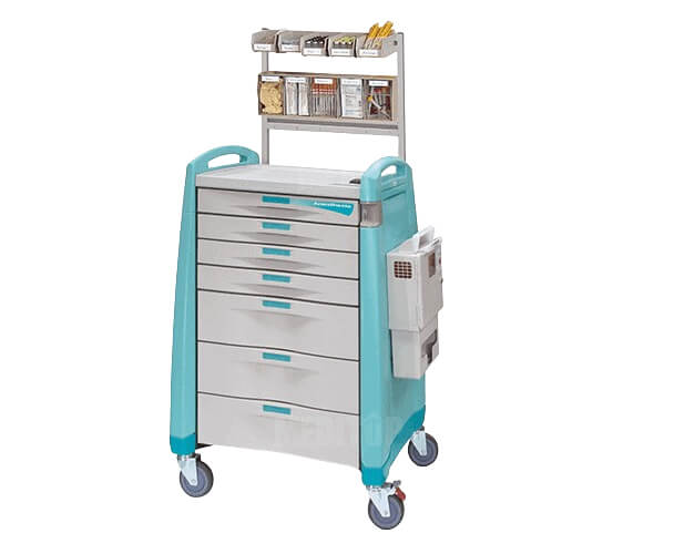 Cấu tạo cơ bản của xe tiêm gây mê