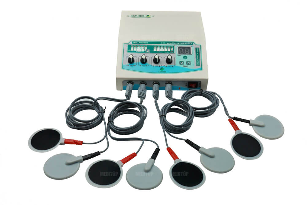 Máy xung điện và các thiết bị liên quan như máy xung điện trị liệu