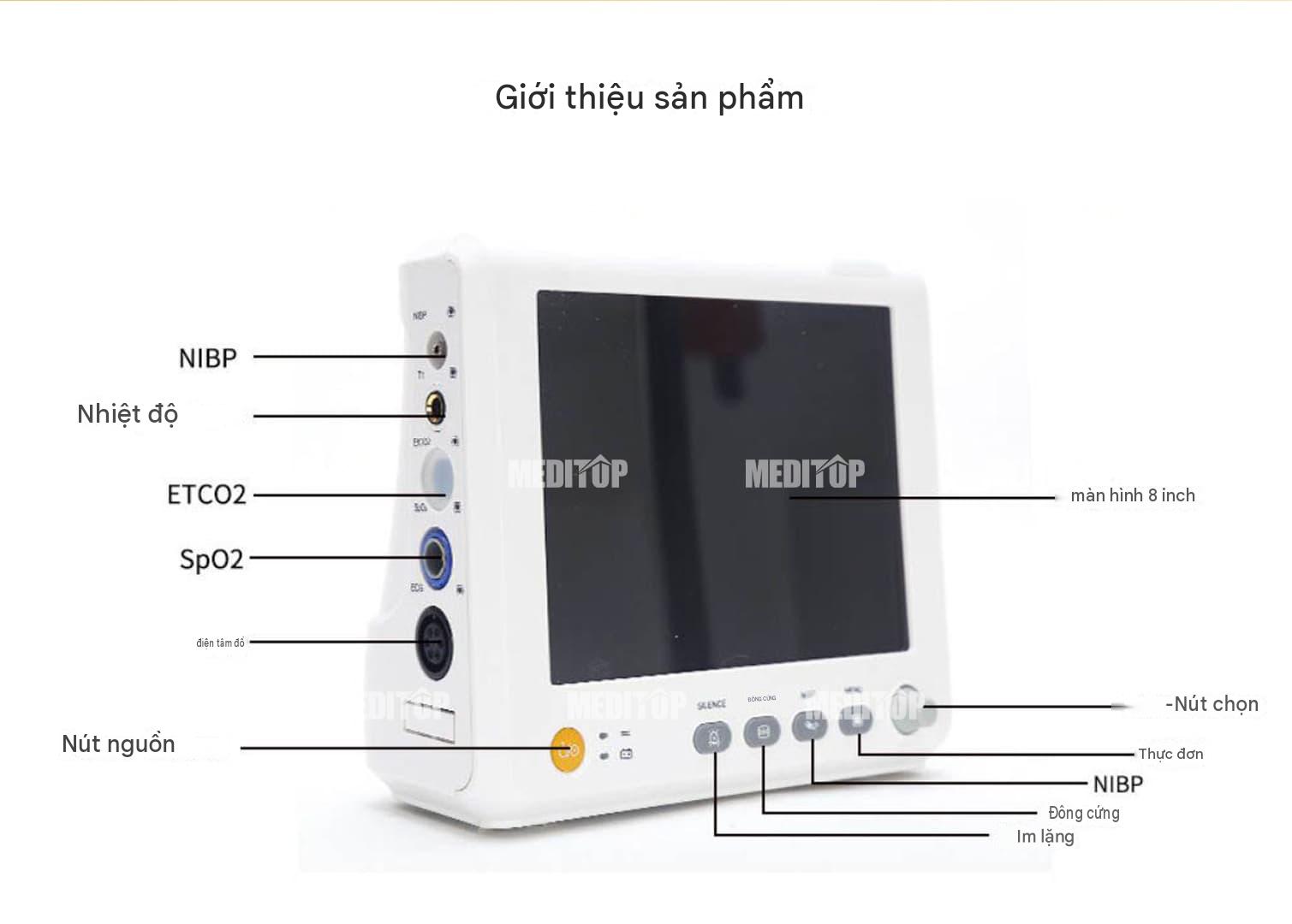 Đặc tính kĩ thuật Monitor theo dõi bệnh nhân M8