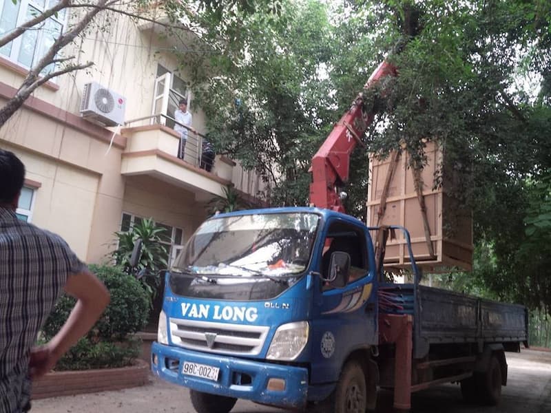 Giao hàng tại BV ĐK Lục Ngạn 01