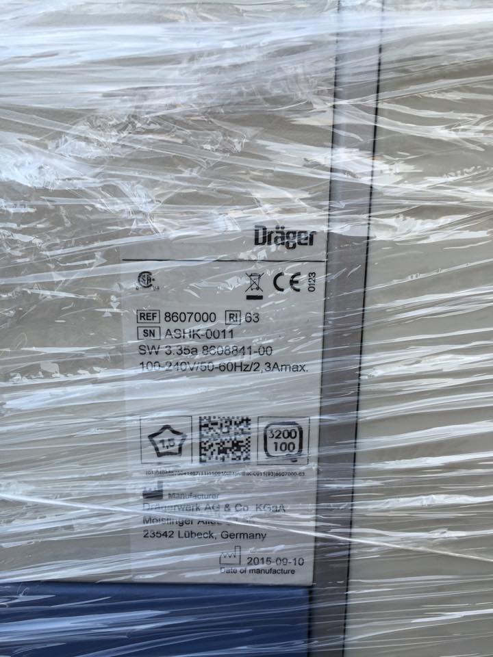 B&agrave;n giao m&aacute;y g&acirc;y m&ecirc; k&egrave;m thở Draeger cho BV đa khoa Vĩnh Linh 03