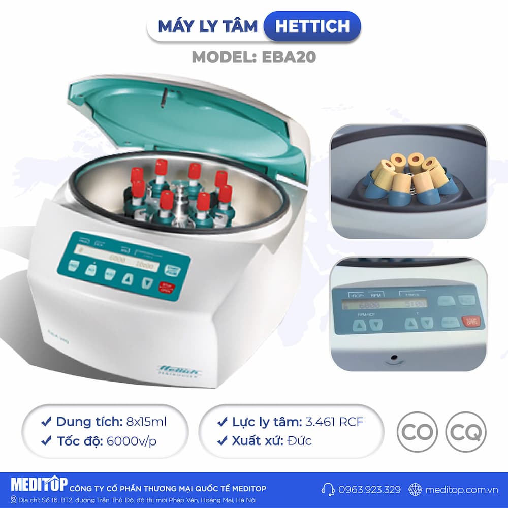 Máy ly tâm Hettich EBA20