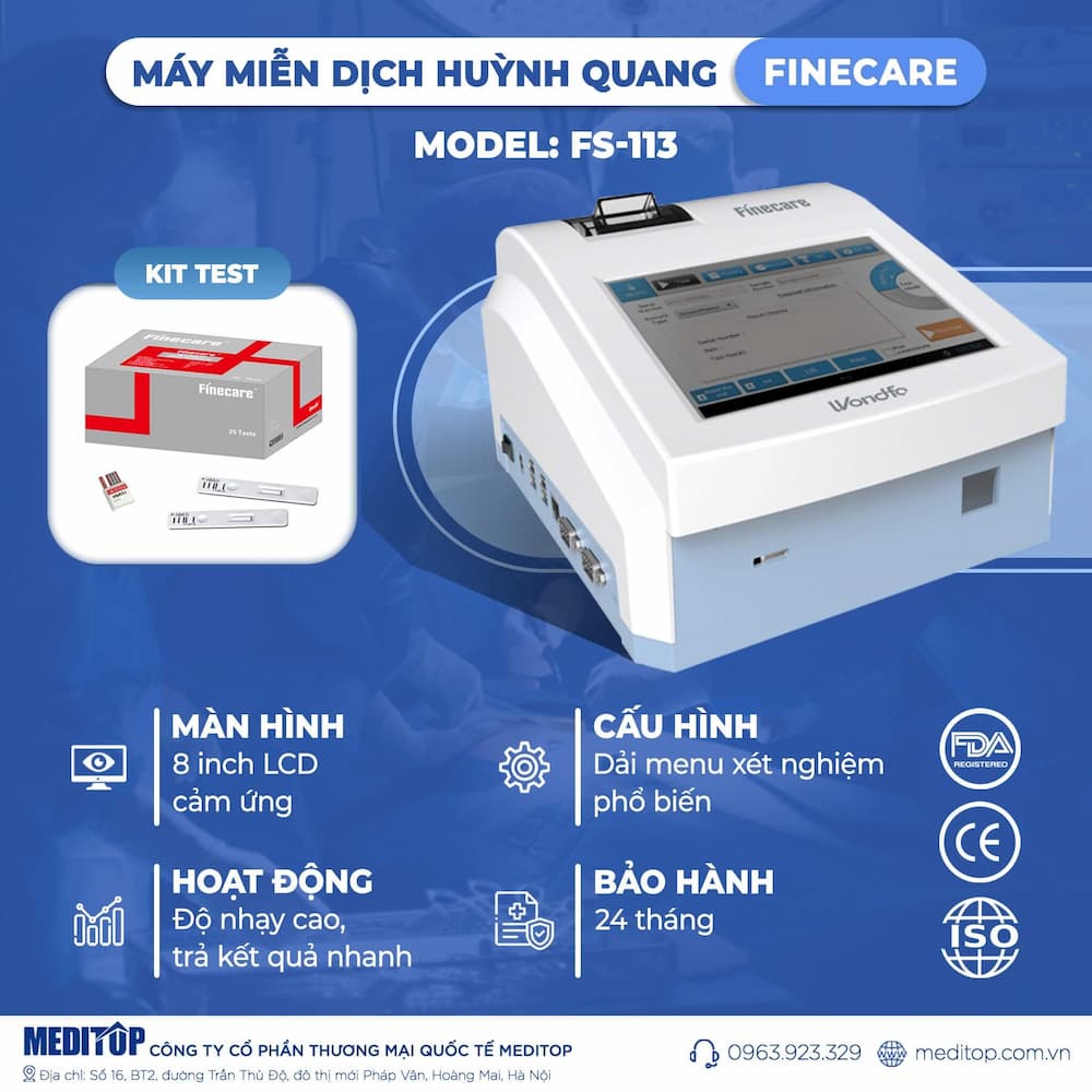 Máy xét nghiệm thú y Finecarre Plus FS-113