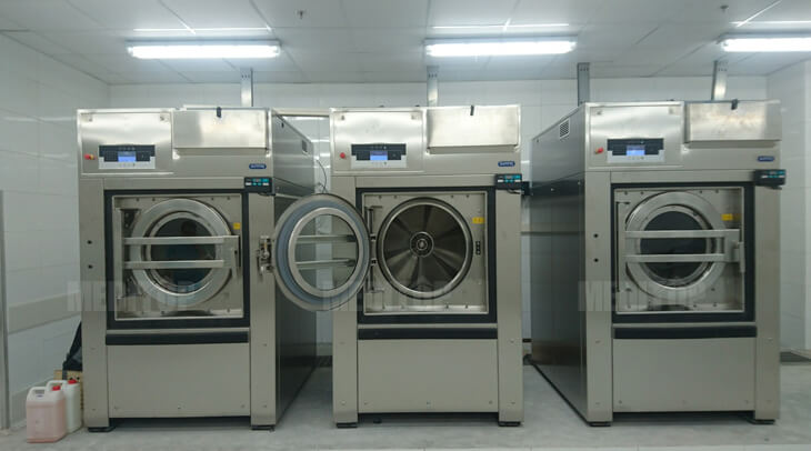 Cấu tạo của máy giặt đồ vải công nghiệp dành cho y tế