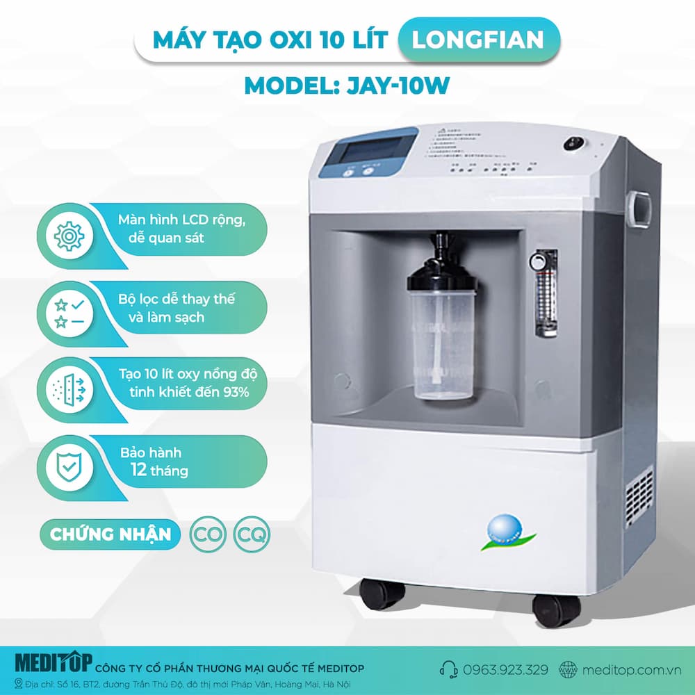 Máy tạo oxy loại 10 lít JAY-10W LONGFIAN
